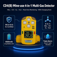 Détecteur multigaz 3 en 1 O2 CO NO2 Détecteur de gaz électronique portable