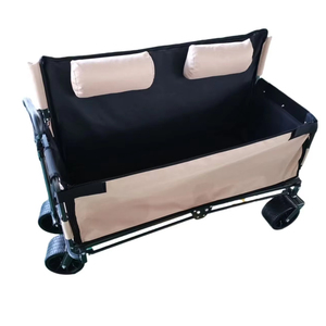 Chariot de siège pliable avec deux sièges amovibles et lavables pour voyager et l'extérieur <span class=keywords><strong>lit</strong></span> pratique - Product Image 1