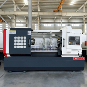 Độ chính xác cao ngang máy tiện <span class=keywords><strong>CNC</strong></span> ck6163 giường phẳng hoạt động tự động 0.01mm định vị chính xác 1000mm tối đa phôi - Product Image 2