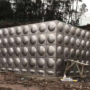 Réservoir en acier inoxydable soudé SS304 316 pour le stockage d'eau, 3000, 5000, 10000 gallons/litres, réservoir d'eau sectionnel en acier pressé - Product Image 3