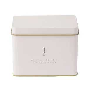 Custom Print Recipe Tin Box With Lid Gift Box Kitchen Storing Accessories Recipes Tin Box