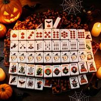 Ensemble de Mahjong de Luxe Américain Signature Halloween Toile d'Araignée Personnalisé en Acrylique 3 Couches 160 Tuiles Écologique pour Soirée Familiale et Fêtes