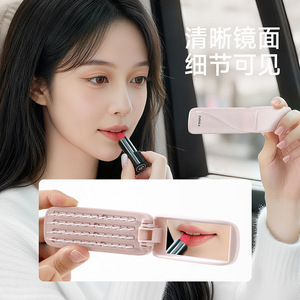 FaSoLa Hair Comb With Mirror Portable Folding Large Size Travel Use - Product Image 1