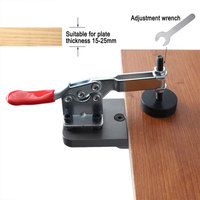Gabarit de Perçage pour Charnières de Meuble 35mm, Outil de Positionnement pour Cheville en Bois, Kit de Menuiserie pour Raccords Dissimulés
