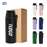 Support magnétique pour téléphone, bouteille d'eau 18oz 540ml en acier inoxydable 304, couvercle rotatif à 360°, logo personnalisé, vente en gros pour salle de sport, direct usine