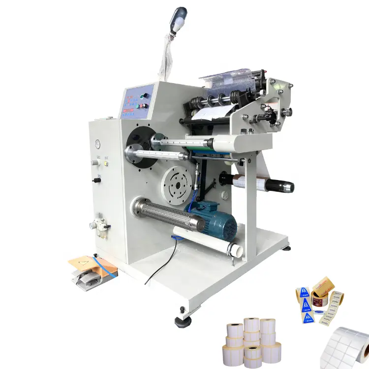 Automatique Numérique Adhésif Autocollant Étiquette Dominator Machines de Découpe Découpeur Rebobineuse Code Barres Laser Étiquette Machine de Découpe