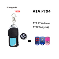 Télécommande de porte de garage ATA PTX4 Herculift compatible avec CRX-1 CRX-2 GDO 2V5 2V6 2V7 433,92 MHz Code roulant de remplacement