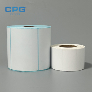 Papier d'étiquettes thermiques personnalisé par le fabricant, résistant à l'eau et aux rayures, 4x6 pouces, 130 g/m², pour centre logistique, étiquette d'expédition 4x6 - Product Image 1