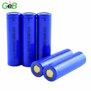 Wholesale High Energy Original Cylindrical GEB18650 3.7V 2200mAh Li-ion Flashlight Torch Battery 18650 Rechargeable Battery