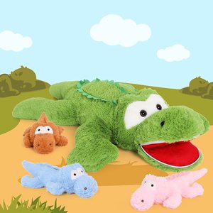 <span class=keywords><strong>Cocodrilo</strong></span> verde de peluche suave de alta calidad, lindo <span class=keywords><strong>cocodrilo</strong></span> de peluche de mamá con 3 animales de peluche de <span class=keywords><strong>cocodrilo</strong></span> bebé para niños - Product Image 5