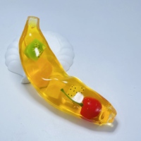 CHENXI 2026 Jouets anti-stress, Boule Slushy, Boules anti-stress non rebondissantes à la banane, Jouet compressible Chiboki pour adultes