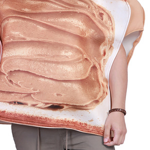 Earspooky Halloween Couple Costume Jam And Peanut Butter Food Set Tenue de fête unisexe pour adultes - Product Image 5