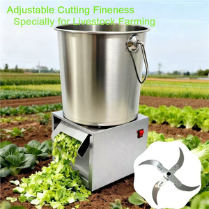 Broyeur de fourrage vert avec moteur et engrenages |   Broyeur de pommes de terre et de légumes à finesse réglable 1100W pour l'élevage - Product Image 1
