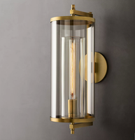 Applique murale pour chambre d'hôtel Villa en laiton avec LED à intensité variable Fonction de télécommande Utilisation en intérieur uniquement