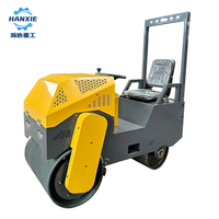 Compacteur vibrant à double tambour compact et léger, mini-rouleau compresseur d'asphalte à entraînement hydraulique pour chantier étroit
