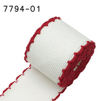 Rubans 38mm 75mm en Grosgrain Ondulé et Velours, Couleurs Variées, Point de Crochet Moonstitch, pour Décoration de Nœuds DIY, 100% Polyester