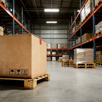 Cajas de Cartón Corrugado Plegables y Reciclables - Forma y Tamaño Personalizables, Embalaje Express que Ahorra Espacio para Frutas, Comercio Electrónico