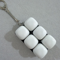 Porte-clés clavier mécanique anti-stress en plastique, mini, amusant, avec interrupteur à touches L, Z, 2, 4, 5, 9, 6, sonnerie mécanique, lumière LED, jouet personnalisé