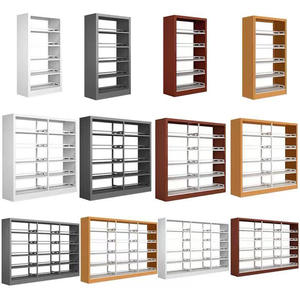 Estante DE DATOS DE BIBLIOTECA ESCOLAR de una o dos caras de diseño moderno para sala de lectura de empresa, librería, almacenamiento y archivo - Product Image 6