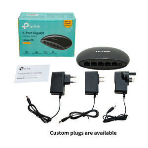 Switch de escritorio Gigabit de 5 puertos LS1005G Con Enrutador WIFI de 300Mbps <span class=keywords><strong>Nueva</strong></span> expansión de red de oficina en casa SNMP básico compatible con VoIP - Product Image 1