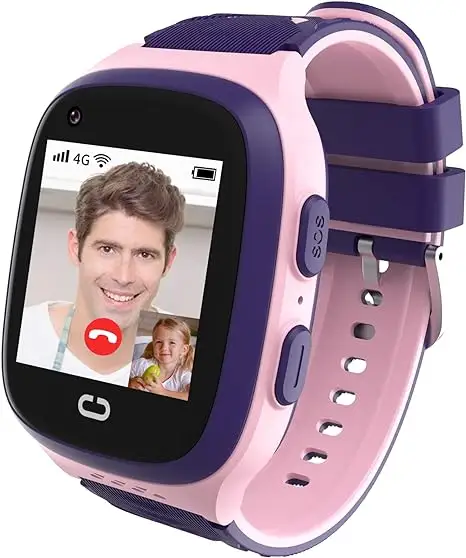 Reloj de teléfono móvil 4G, llamada SOS, cámara de pantalla táctil, reloj despertador, Wifi, reloj inteligente para niños, rastreador GPS, videollamadas, reloj para niños y niñas