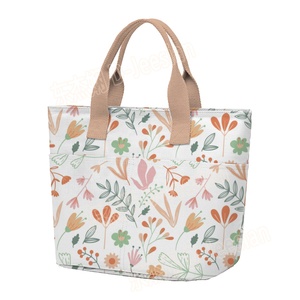 Индивидуальные холщовые Наплечные сумки с полной печатью, изолированная сумка для пикника, сумка-холодильник - Product Image 1