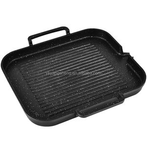 Parrilla antiadherente para <span class=keywords><strong>barbacoa</strong></span>, parrilla eléctrica rectangular para fiesta familiar, venta al por mayor - Product Image 1