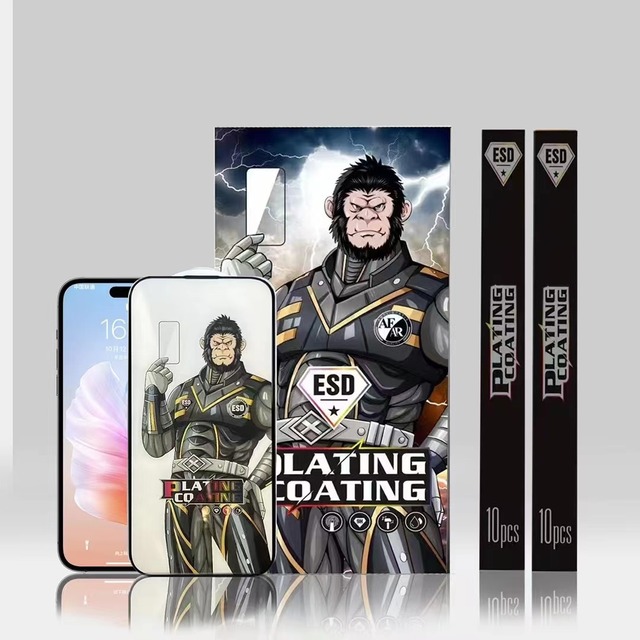 9H ESD Electroplated Phone for iphone 11 Tempered Glass Film AR AF iphone 14 15 Pro Max Screen Protector