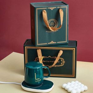 Taza Calentadora Inteligente de Porcelana Fina con Control de Temperatura y Cuchara, Ecológica, para Oficina y Hogar, con Logotipo USB, Ideal para Regalo, para Agua y Café - Product Image 6