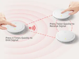 Detector de alarma de incendio fotoeléctrico entrelazado de seguridad para el hogar personalizado 85Db alarma de humo entrelazada inalámbrica