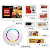 MinewTag - Kit de Demostración de Etiquetas Electrónicas de 4 Colores y 8 Piezas con Pantalla de Tinta Electrónica, Plástico ABS, Certificación CE/FCC/ROHS, Software de Prueba Gratuito