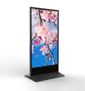 75 Inch Floor Standing Touch Screen 3840*2160 4K Advertisement Lcd Display Screen Kiosk