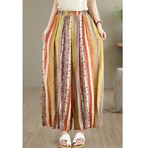 <span class=keywords><strong>Pantaloni</strong></span> <span class=keywords><strong>Palazzo</strong></span> Estivi <span class=keywords><strong>in</strong></span> Lino a Righe 2026 all'Ingrosso, <span class=keywords><strong>Vita</strong></span> Alta Elastica, Stampa Etnica Boho, Gamba Larga, Culotte Donna Taglie Forti - Product Image 2