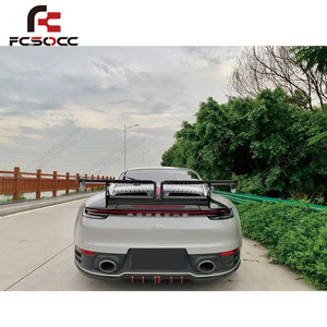 High Quality Carbon Fiber Rear Bumper <strong>Diffuser</strong> Spoiler Body Kits for Porsche 911 992 2019+ CF Bumper <strong>Protector</strong> and Upgrade - Product Image 4