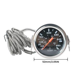 Medidor de Temperatura Mecánico de 2 Pulgadas y 12V CC, Medidor Digital de Temperatura del Agua de 52mm MM433424 1.8M para Excavadora, Tractor, Motor Diésel - Product Image 6