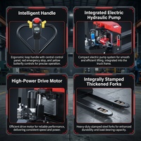 Transpalette électrique 5T 550 mm pour entrepôt d'usine, freinage intelligent antidérapant et stable, système de levage renforcé et durable