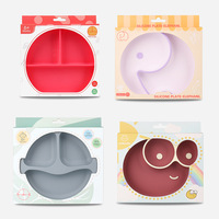 Ensemble d'alimentation pour bébé multifonctionnel en silicone platine de qualité alimentaire, sans BPA, personnalisé ODM/OEM, avec bol, assiette, tasse, bavoir et tapis
