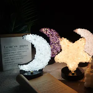 Factory Wholesale Nature High Quality Meditation Cute Moon Star Lamp For Decorations