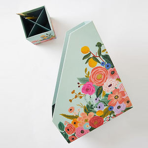 לוגו מותאם אישית הדפסת קרטון נייר משרד שולחן Folio קובץ ארגונית מחזיק מגזין עם תווית מדף - Product Image 4