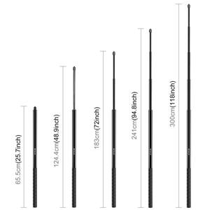 PULUZ Asta Selfie in Metallo da 3m per Insta360 <span class=keywords><strong>One</strong></span> RS / X2 / X3 / X4 / DJI Osmo 360 - Product Image 3