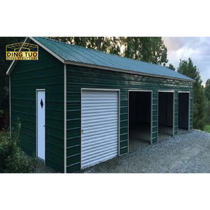 Prefabrik Metal su geçirmez yapı prefabrik bahçe Metal garaj depolama tutuyor çelik yapı tutuyor - Product Image 5