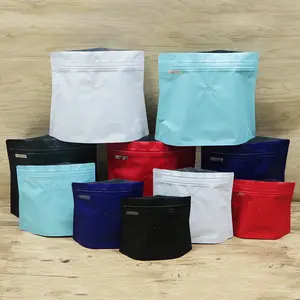 사용자 정의 다채로운 250g 500g 1KG 빈 지퍼 잠금 밸브 다이아몬드 모양 파우치 가방 커피 콩 포장