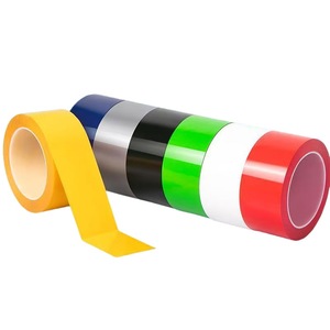 Ruban adhésif de sécurité pour marquage de <span class=keywords><strong>sol</strong></span>, simple face, personnalisé, prix d'usine, <span class=keywords><strong>vinyle</strong></span> résistant, ruban adhésif d'avertissement, <span class=keywords><strong>rouleau</strong></span> <span class=keywords><strong>jumbo</strong></span> - Product Image 1