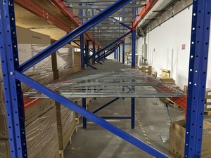 Système de rayonnage à palettes robuste avec revêtement en poudre Shibang, avec grille métallique pour entrepôt industriel - Product Image 6