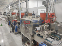 Machine distributrice et ligne de production entièrement automatiques de gâteaux en couches en acier inoxydable 304 avec stérilisateur alimentaire, capacité de 100 kg/h