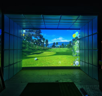 Simulateur de golf professionnel nouvelle génération, équipement de divertissement numérique à réalité augmentée pour jeux sportifs de projection en intérieur