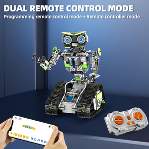 Jouets éducatifs, <span class=keywords><strong>kit</strong></span> de construction de <span class=keywords><strong>robot</strong></span> programmable 5 en 1, mode de contrôle double, jouet rechargeable pour enfants de 8 ans et plus - Product Image 3