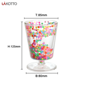 Gobelet <span class=keywords><strong>à</strong></span> double paroi en verre borosilicate avec logo imprimé personnalisé pour boire du café, du jus, des boissons, du thé, du lait avec des paillettes - Product Image 2