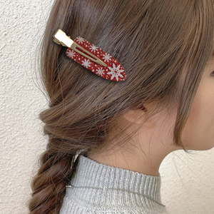 กิ๊บติดผมธีมเทศกาล ประดับกลิตเตอร์ ขอบหยัก ทำจากอะซิเตท สำหรับฮาโลวีน คริสต์มาส ขายส่ง - Product Image 1