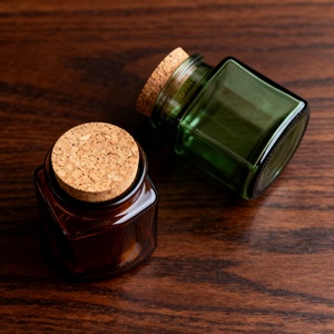 100ml 200 ml 8oz Customizable Logo Printed Small Green Home Storage Container Empty Amber Glass Candle <b>Jars</b> <b>With</b> <b>Cork</b> <b>Lid</b> - Product Image 6